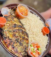 Attiéké Poisson Repas Ivoirien Semoule Manioc