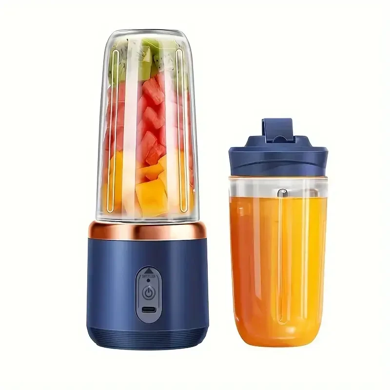 1pc Blender Portable, Rechargeable & USB Double Puissance, PP & Plastique de Qualité Alimentaire, 36V, pour Smoothies, Shakes,